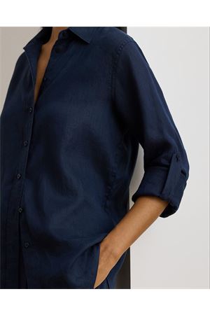 Karrie-Long Sleeve-Shirt-Tissue Linen LAUREN RALPH LAUREN | Camicia | 200782777072
